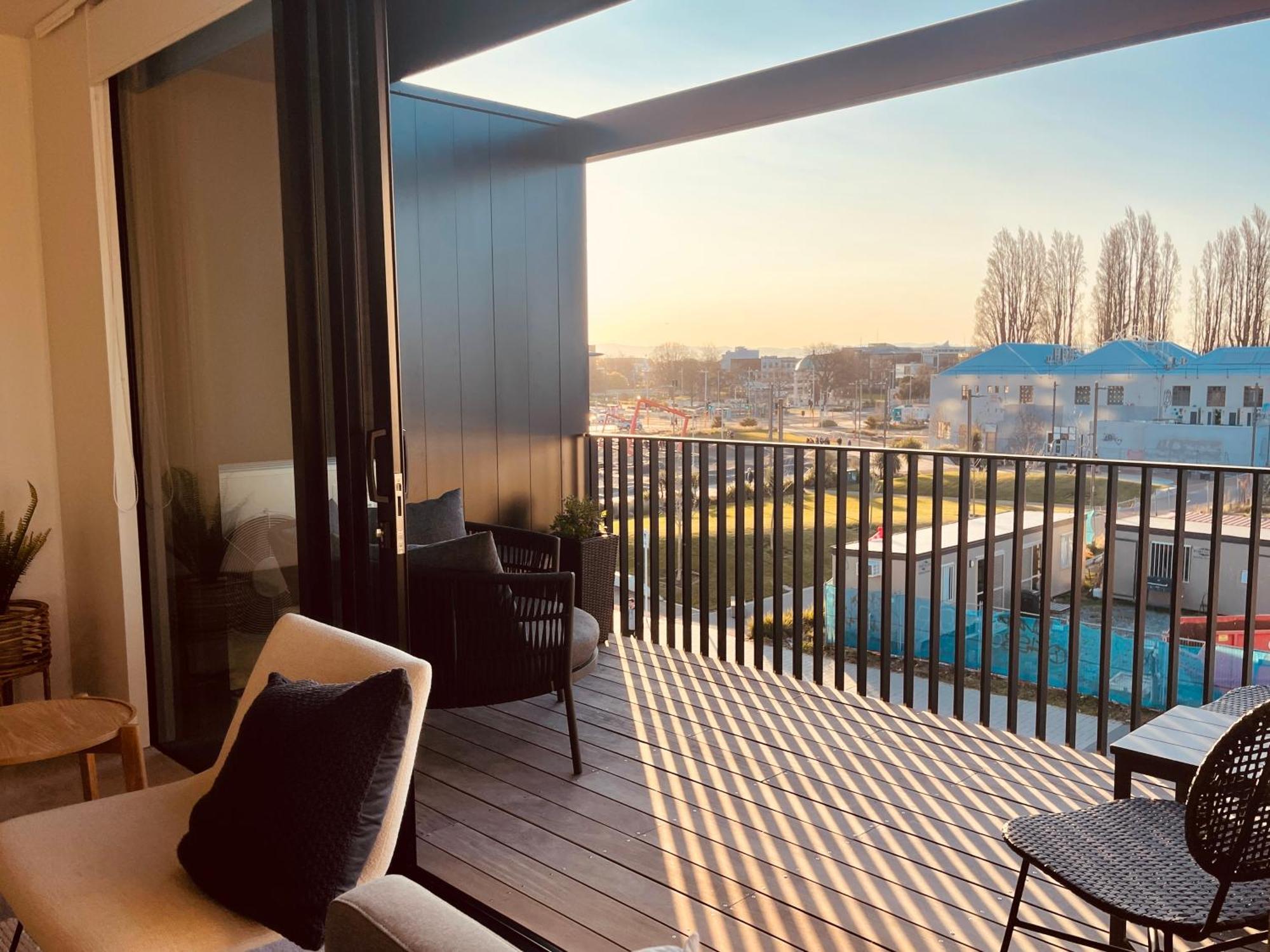 Top Floor Luxury City Central W Sunny Balcony Christchurch Buitenkant foto